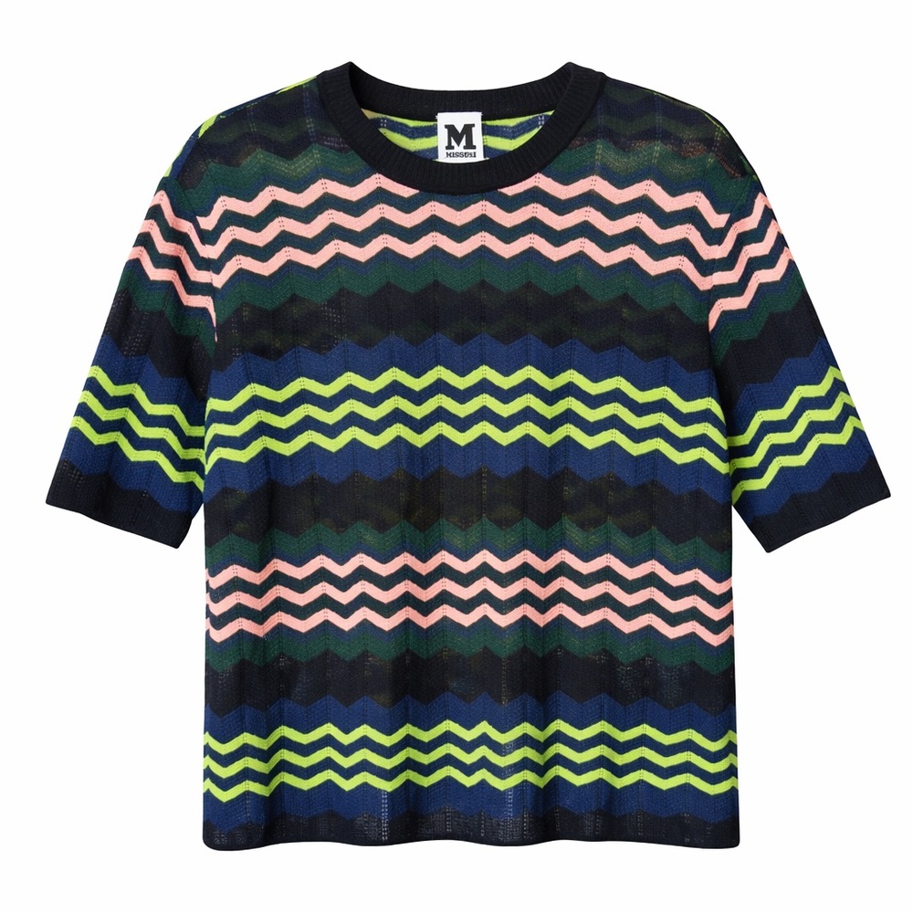 Missoni Knit Short Sleeve Sweater